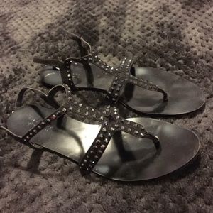 Zara crystal sandals 38